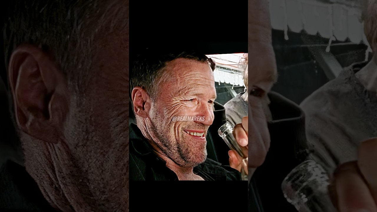 Merle Drinks Whiskey In Car | The Walking Dead | S3E15 #shorts