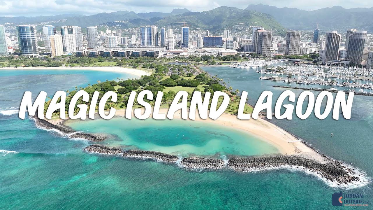 Magic Island Lagoon at Ala Moana Beach Park, Oahu, Hawaii (Great Snorkeling)