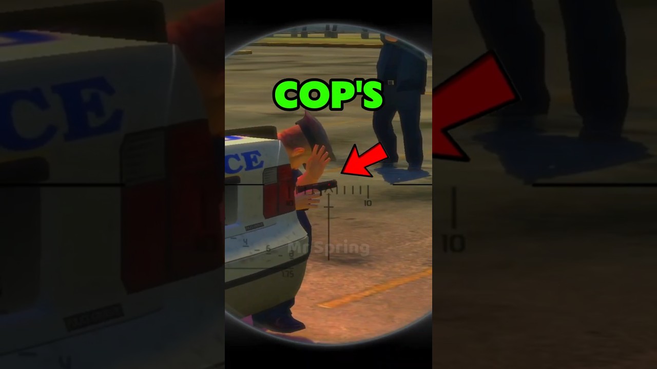 If You SHOOT A Cop's GUN in GTA Games?