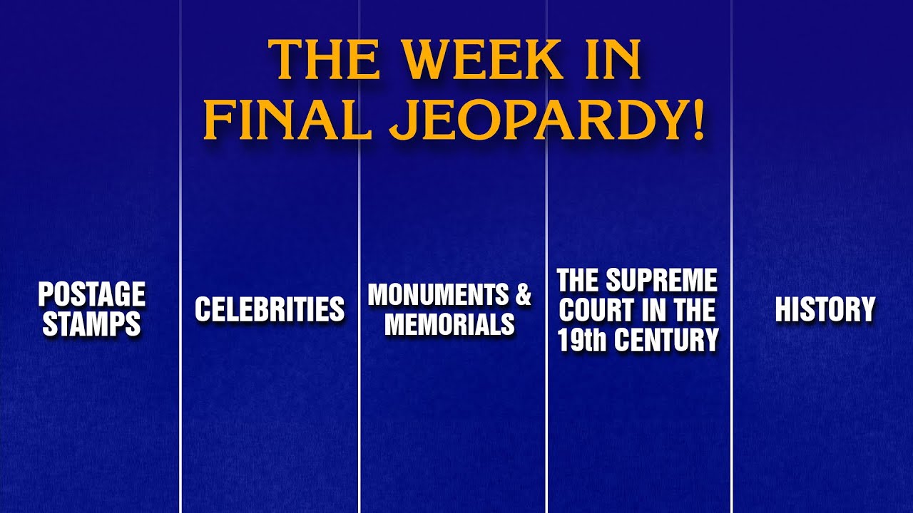 A Week in Final Jeopardy!: 12/1/25-12/5/25 | JEOPARDY!