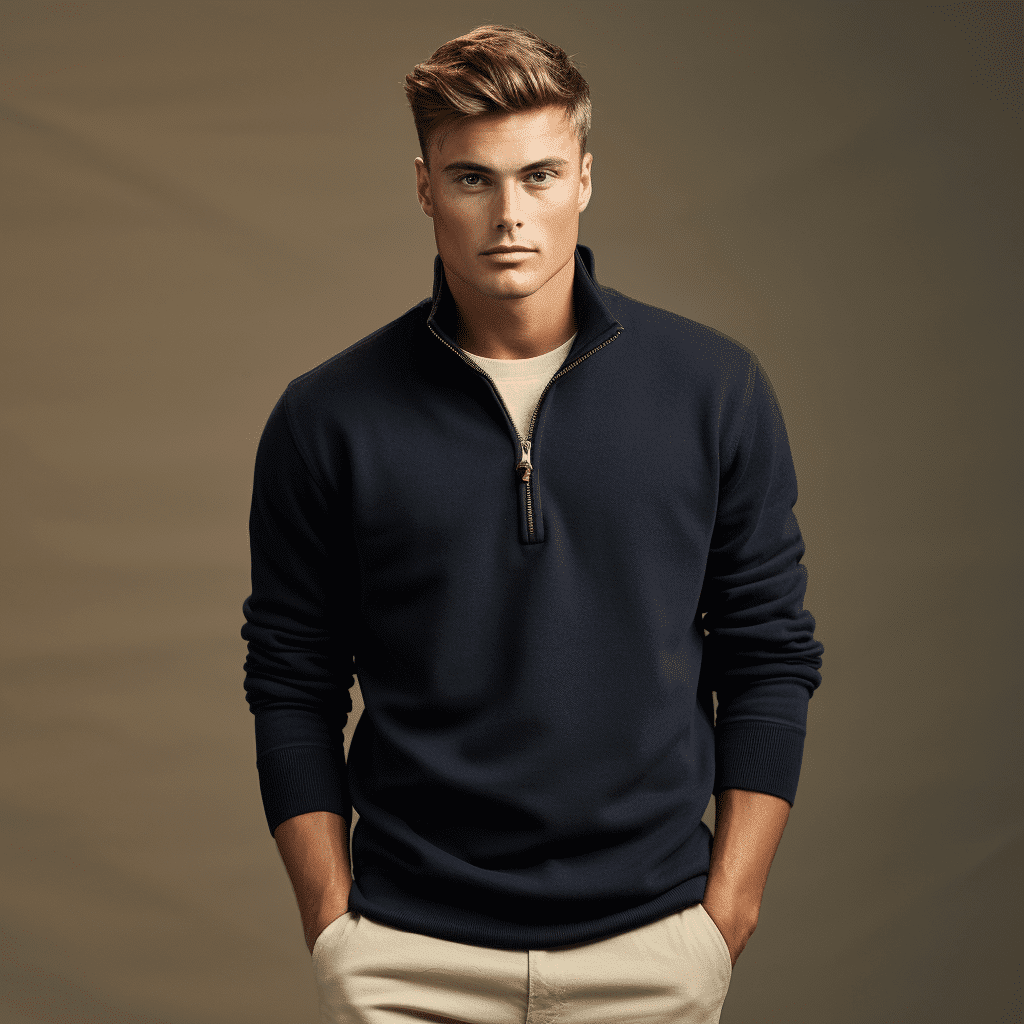 half zip sweater