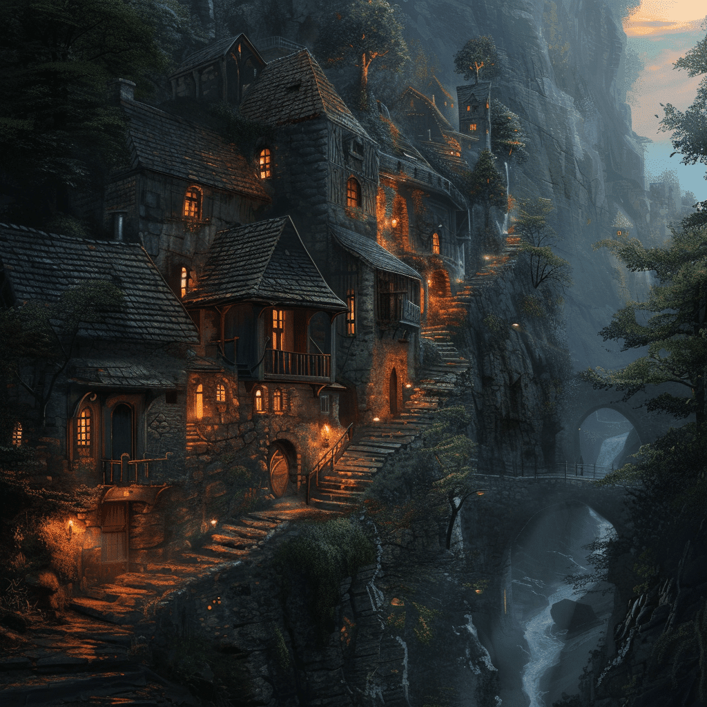 village hidden in iron