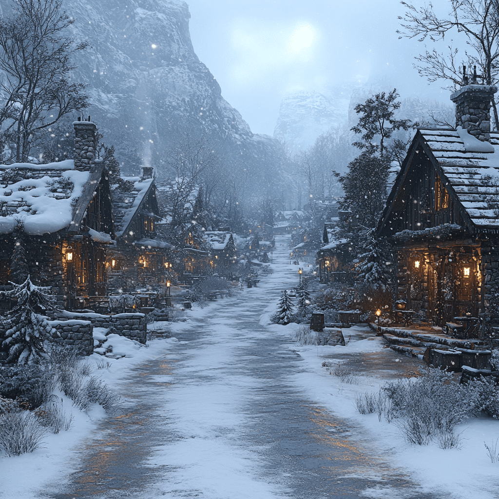 snowy village