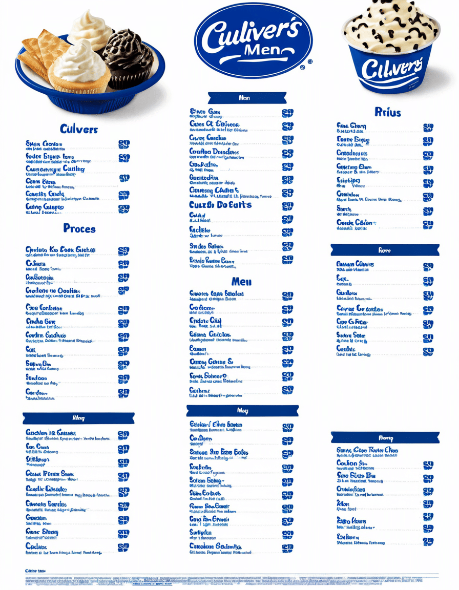culvers menu with prices