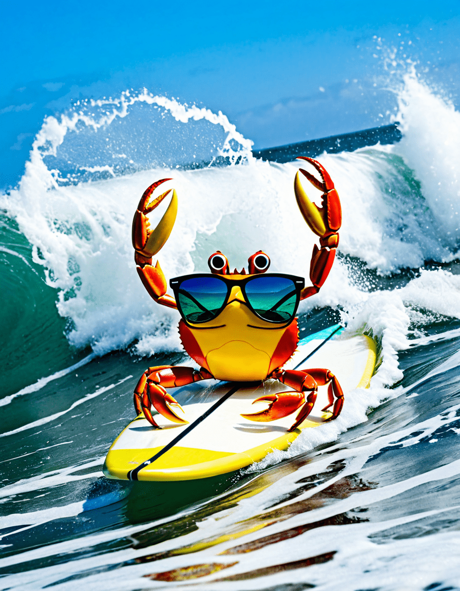 surfing crab