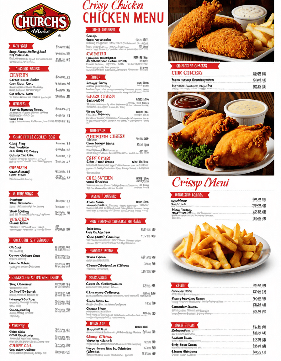 churchs chicken menu