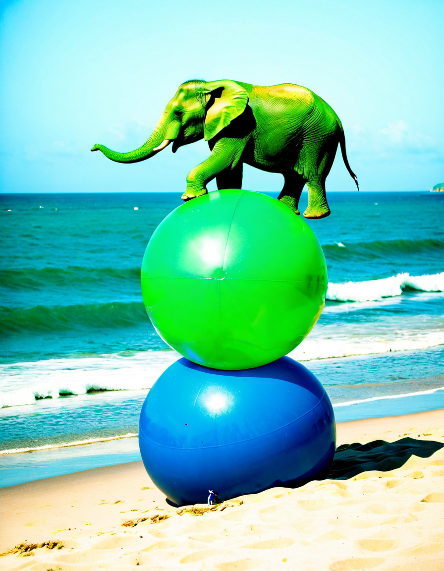 green elephant