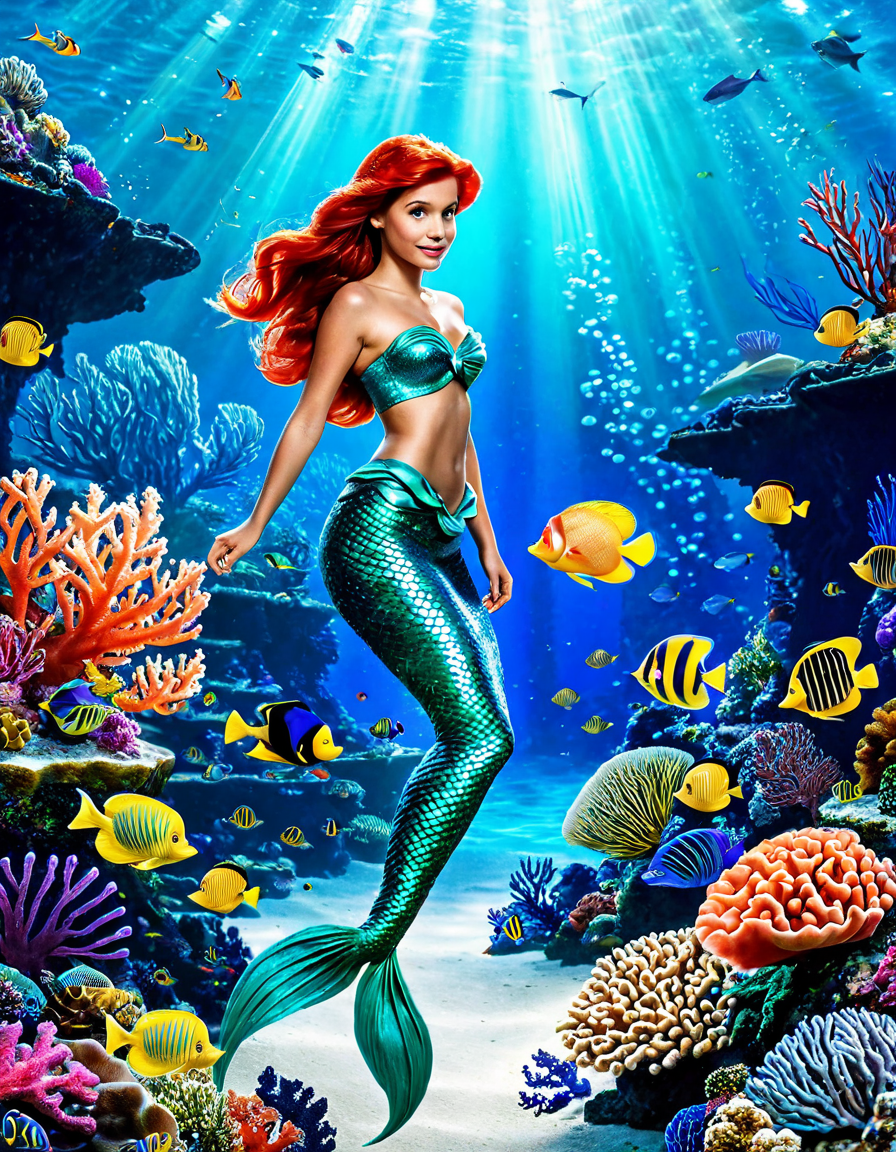 cast of the little mermaid 2025 film